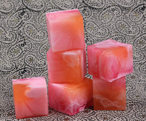 swirled melt and pour soaps